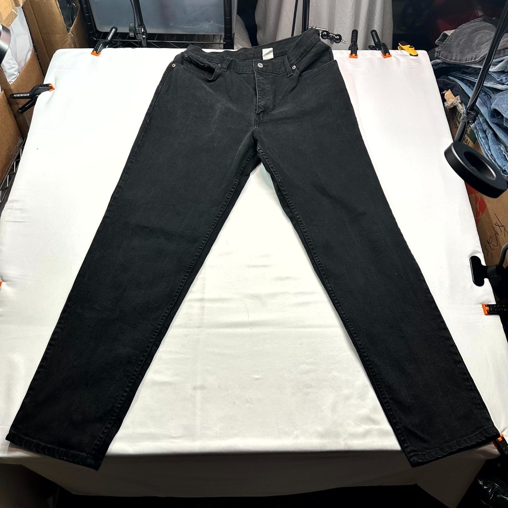 Vintage Y2K Levi's 550 Relaxed Fit Tapered Leg Jeans Womens Size 14 MIS L Black